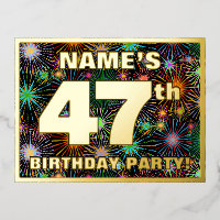 47.ª fiesta de cumpleaños: Fuegos artificiales aud