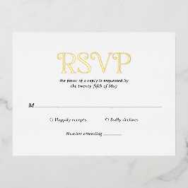 Invitación Postal Con Relieve Metalizado Blaire Black White Modern Boda