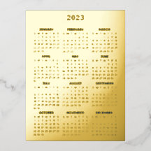 Calendario elegante de lujo de Business Gold corpo