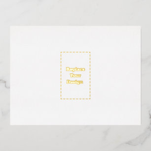 Invitación Postal Con Relieve Metalizado Crea tu propia personalizada