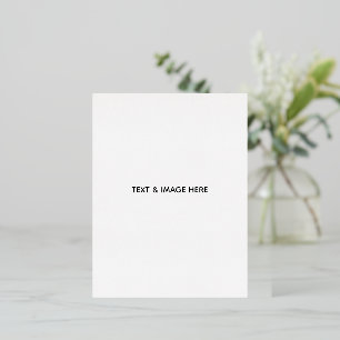 Invitación Postal Con Relieve Metalizado Crea tu propio blanco