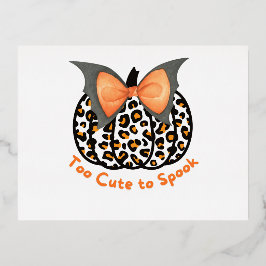 Invitación Postal Con Relieve Metalizado Demasiado lindo para hablar