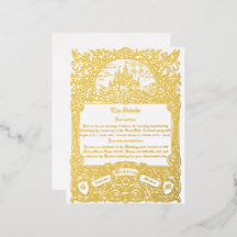 Detalles de boda con lámina de oro de fantasía med