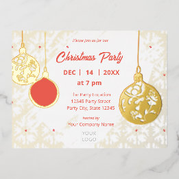 Invitación Postal Con Relieve Metalizado Elegante Goldfoil Festividad Moderna Corporativa F