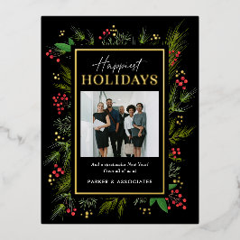 Invitación Postal Con Relieve Metalizado Festividad de RELIEVE METALIZADO de marco de traba