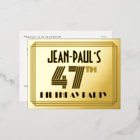 Fiesta de Cumpleaños número 47 ~ Estilo Art Deco “