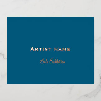 Invitación Postal Con Relieve Metalizado Foil Invitation Postcard