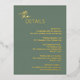 Invitación Postal Con Relieve Metalizado Gabinete de Relieve metalizado de Boda moderno ver