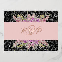 La Boca Rosa rubor Cintas de rosas sobre RSVP de p