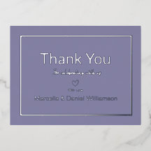 Periwinkle Simple Boda Gracias