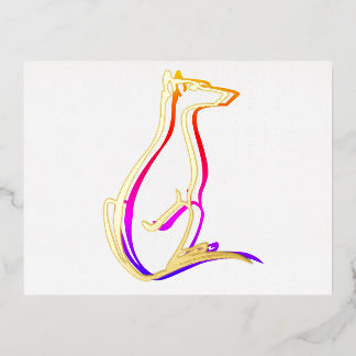 Invitación Postal Con Relieve Metalizado prueba