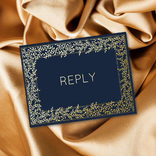 Invitación Postal Con Relieve Metalizado Relieve metalizado real Leña Mínima Foliage Comida