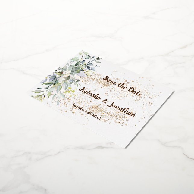 Invitación Postal Con Relieve Metalizado Tar (girado)