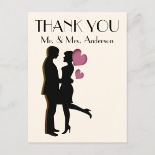 Invitación Postal de agradecimiento de cortesía