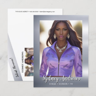 Invitación postal de estrellas brillantes Talento