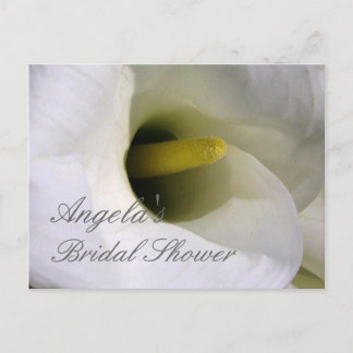 Invitación postal de la ducha de novia personalizar
