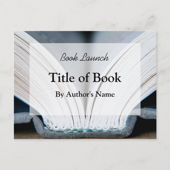 Invitación Postal de lanzamiento del libro (Anverso)