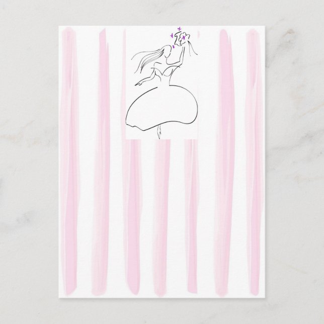 Invitación Postal de novia (Anverso)
