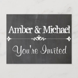 Invitación Postal de Personalizado de pizarra de calcomanías