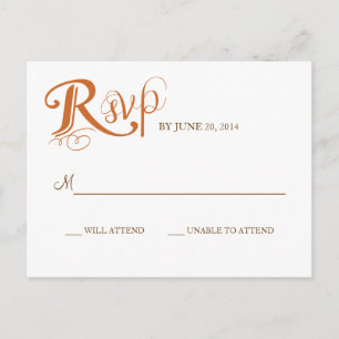 Invitación Postal de respuesta del Boda de historias de amor