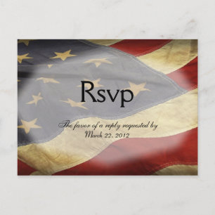 Invitación Postal de selección de cena RSVP de la boda estado