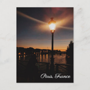 Invitación postal de viaje de la Torre Eiffel de París