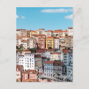 Invitación postal de viaje de Lisboa Portugal