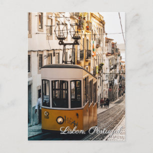 Invitación postal de viaje de Lisboa Portugal