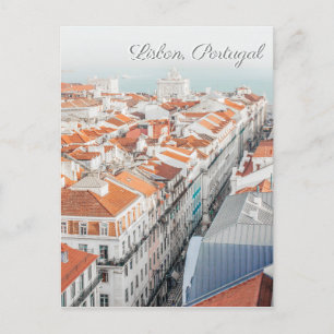 Invitación postal de viaje de Lisboa Portugal