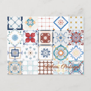 Invitación postal de viaje de Lisboa Portugal