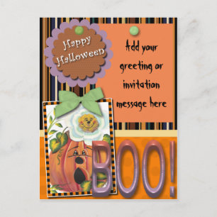 Invitación Postal feliz de Halloween