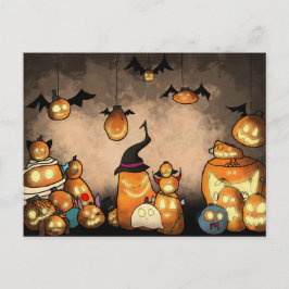 Invitación Postal Fiesta de calabaza