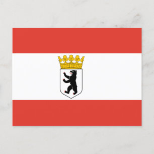 Invitación Postal invitativa de la bandera de Berlín