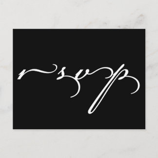 Invitación Postal RSVP de boda