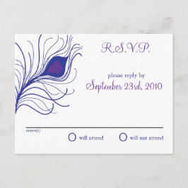 Invitación Postal RSVP de boda