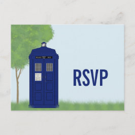 Invitación Postal RSVP de caja de policía v4