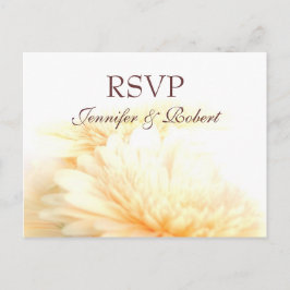 Invitación Postal RSVP de la boda de oro