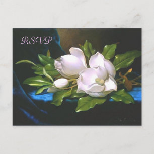 Invitación Postal RSVP de Magnolia Vintage