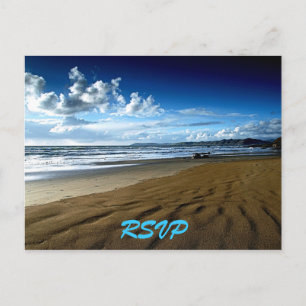 Invitación Postal RSVP de playa