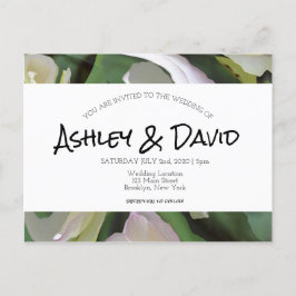 Invitación Postal simple Boda de guión de boho