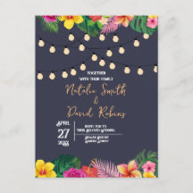 Invitación postales Boda tropical