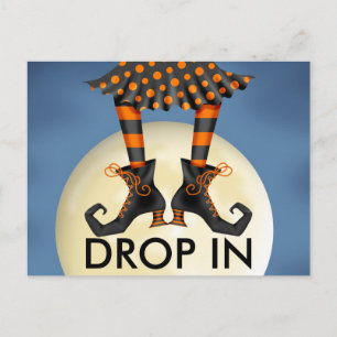 Invitación postales de Halloween (Drop In)