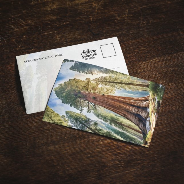 Invitación Postcard de Sequoia National Park California (Subido por el creador)