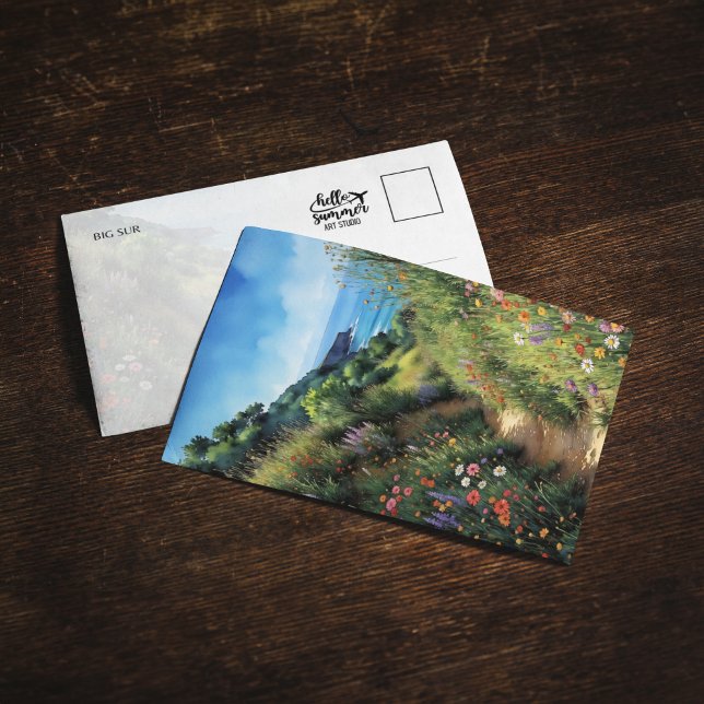 Invitación Postcarta de acuarela del Sur de California (Subido por el creador)