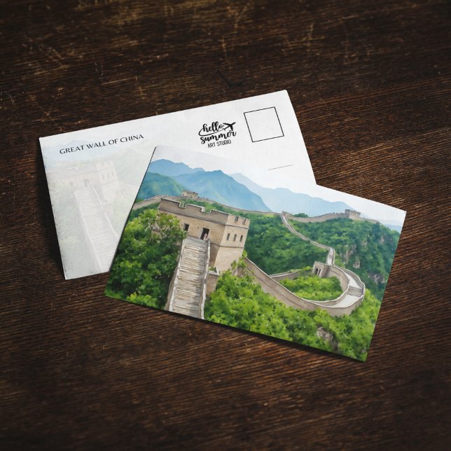 Invitación Postcarta de la Gran Muralla China (Subido por el creador)