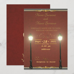 Invitación Poste luminoso