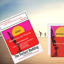 Poster boda Summer Beach Retro