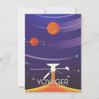 Invitación Póster de ciencia del Grand Tour de Voyager