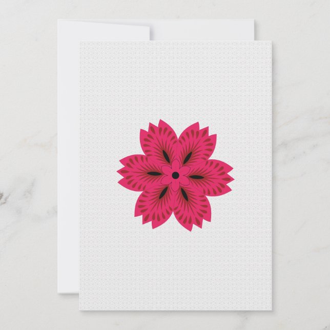 Invitación Póster de Flor de Arte Pop | Arte de Pared Moderna (Anverso)