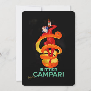 Invitación Póster de licor de naranja amarga de Leonetto Capp